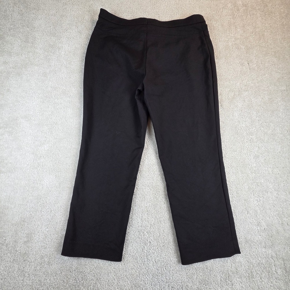 AKRIS Punto Women's Seamed Capri S 8 Black Side Zip Minimalist Smoothing